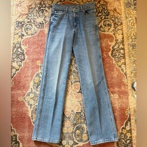 NWOT AYR Women's Straight Leg The Legend Jeans in Light Blue